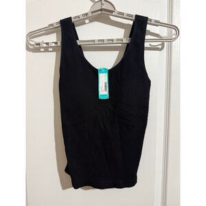 Women's Nine Britton Black V-Neck Knit Tank Top Size L